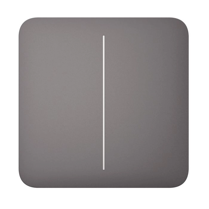 Умный двухклавишный выключатель Ajax LightSwitch (2-gang) Серый (Grey) - Фото 3